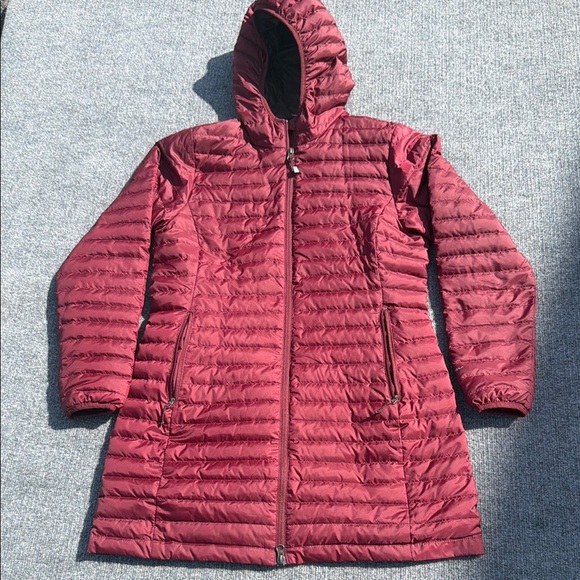Eddie Bauer Jackets & Blazers - Eddie Bauer Travex Jacket Womens M Maroon Puffer EB 700 Down Insulated Outdoor